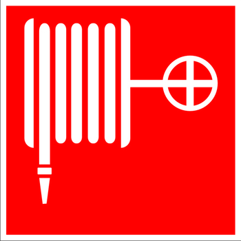 F02 пожарный кран (пластик, 200х200 мм) - Знаки безопасности - Знаки пожарной безопасности - Магазин охраны труда Протекторшоп